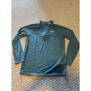 Under Armour® Men's MEDIUM UA Tech™ 2.0 1/2 Zip Long Sleeve in Dark Cyan/Black